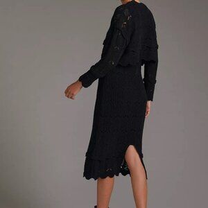 Anthropologie Crochet Sweater Dress Set only the dress XL